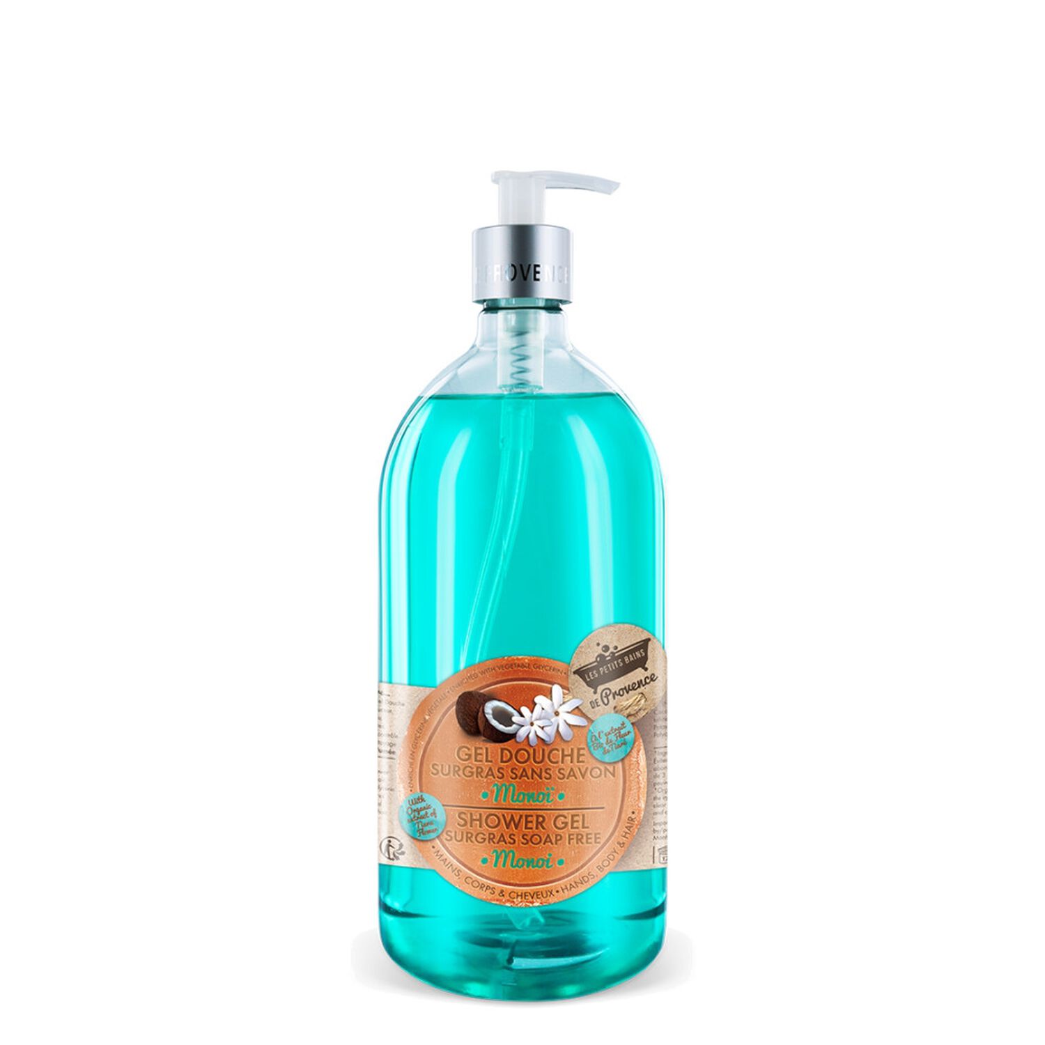 Les Petits Bains de Provence Gel Douche Surgras Sans Savon Parfum Monoï