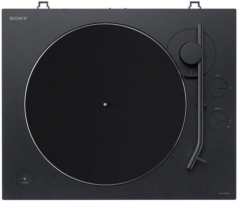 Sony PS-LX310BT Plattenspieler (Riemenantrieb, Bluetooth, Phono Vorverstärker, Auto-Play Funktion, Aluminium Plattenteller)