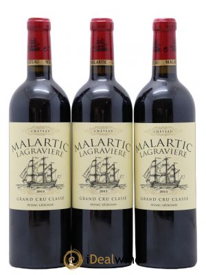 Château Malartic-Lagravière Cru Classé de Graves  2011 - Lot de 3 Bouteilles