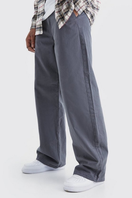 Tall Chino-Hose mit weitem Bein