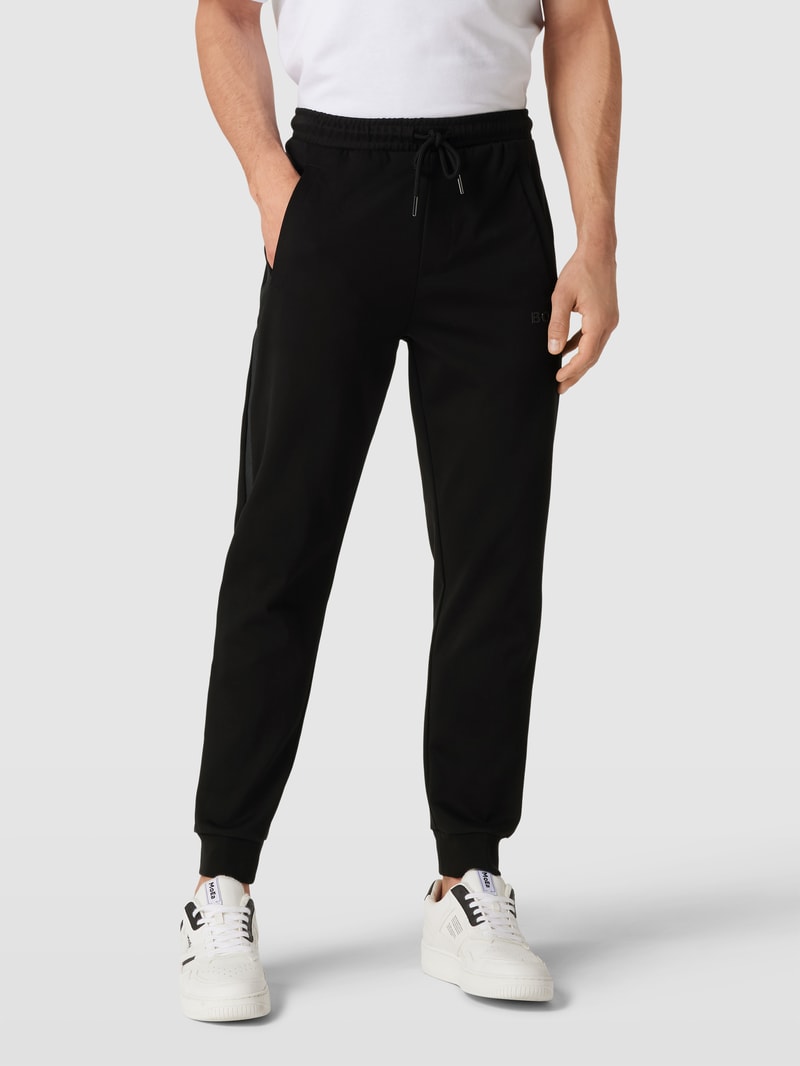 Sweatpants mit Label-Detail Modell 'Hadiko' in schwarz