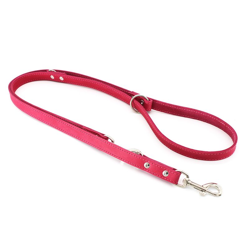 Heim Verstellbare Führleine mit Ziernaht, pink