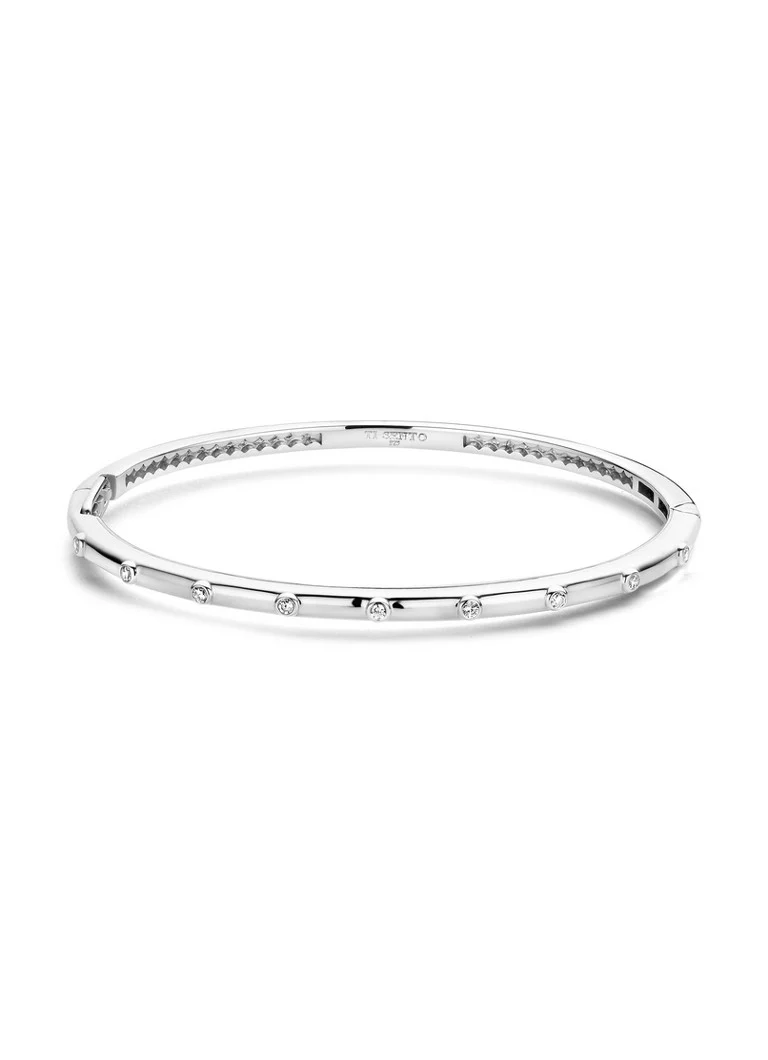 TI SENTO - Milano Silver Bangle with Zirconia 23031ZI