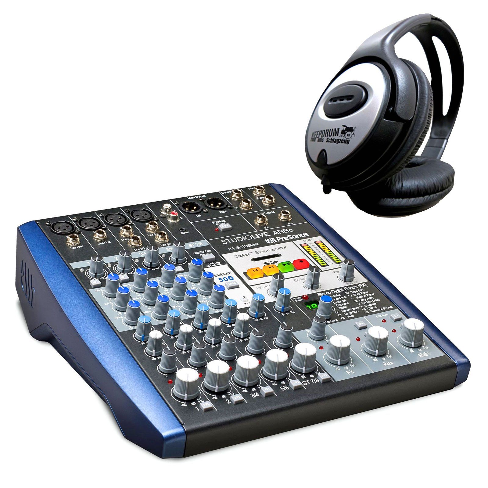 Presonus Mischpult Presonus StudioLive AR8c + Kopfhörer