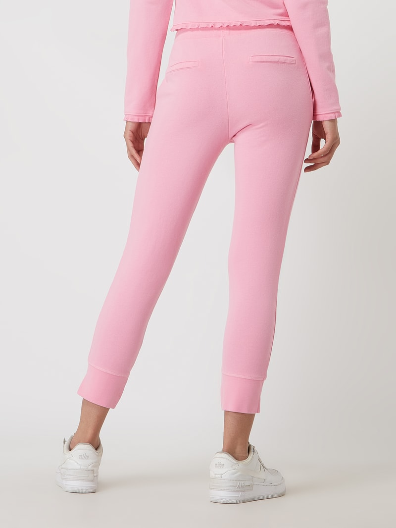 Sweathose aus Baumwollmischung in neon pink