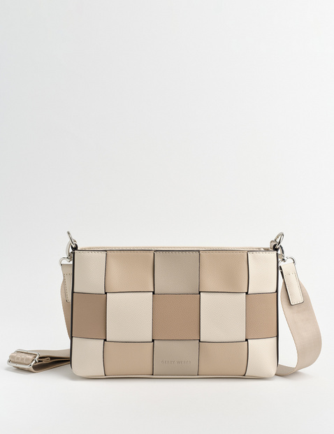 Schultertasche in Flechtoptik