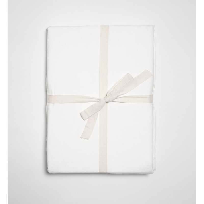 Housse de couette en Percale de Coton Bio lavé pour lit 1 personne