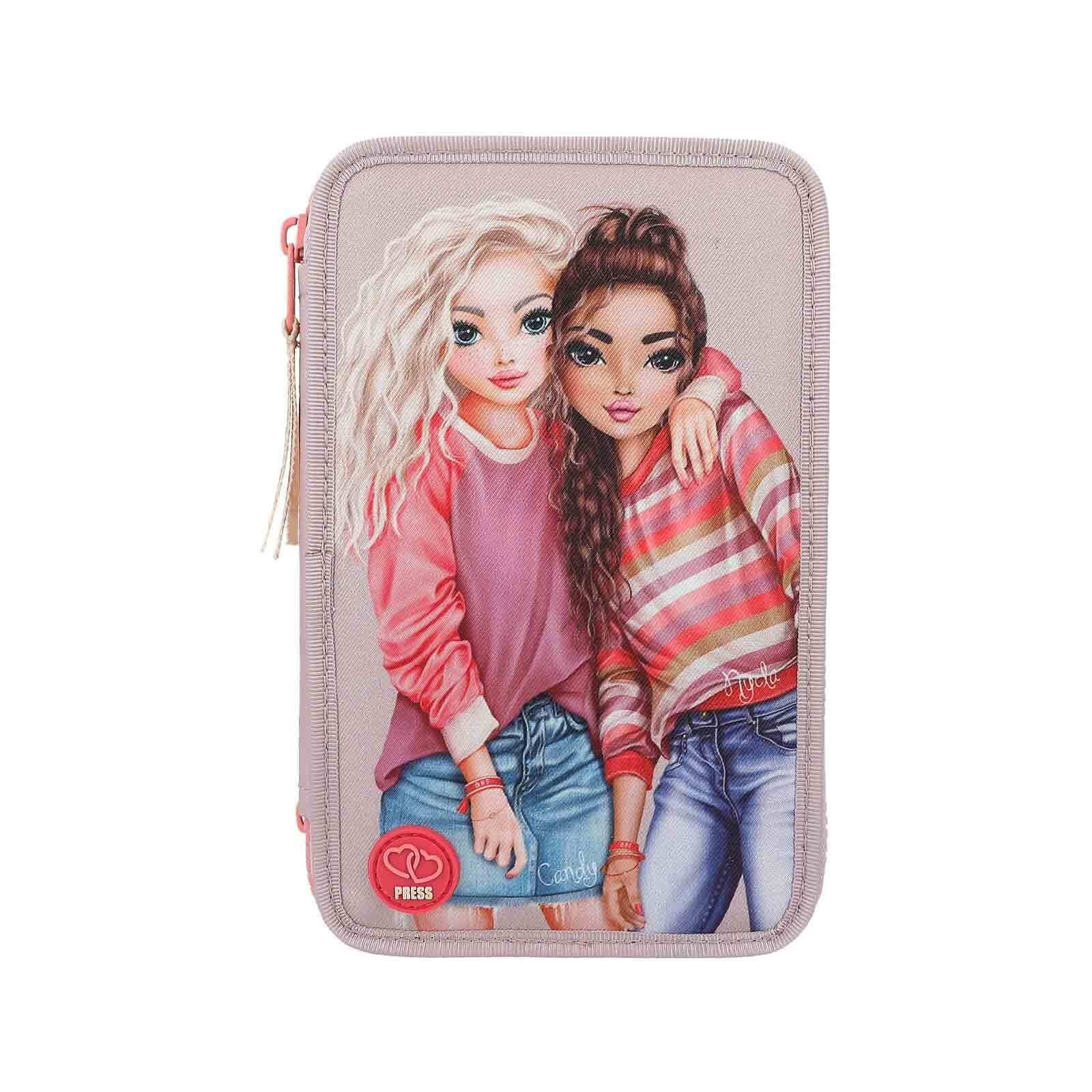 Depesche Federmäppchen TOPModel 3-Fach Federtasche BEST FRIENDS, (1-tlg)