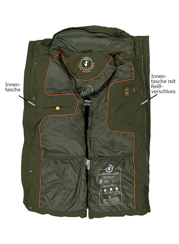 SAVE THE DUCK, Jacke, Mikrofaser PLUMTECH®, grün
