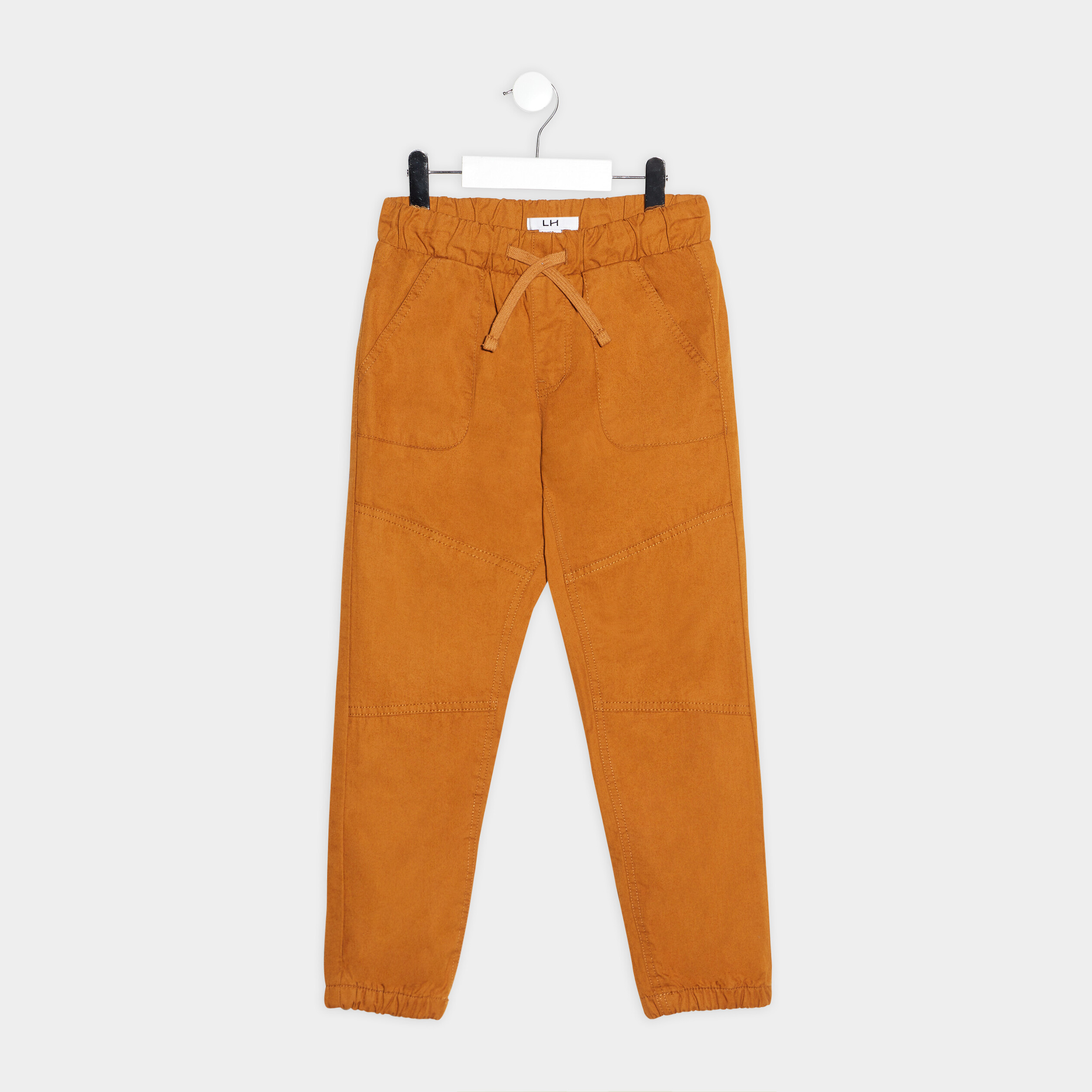 Pantalon droit camel garçon | La Halle