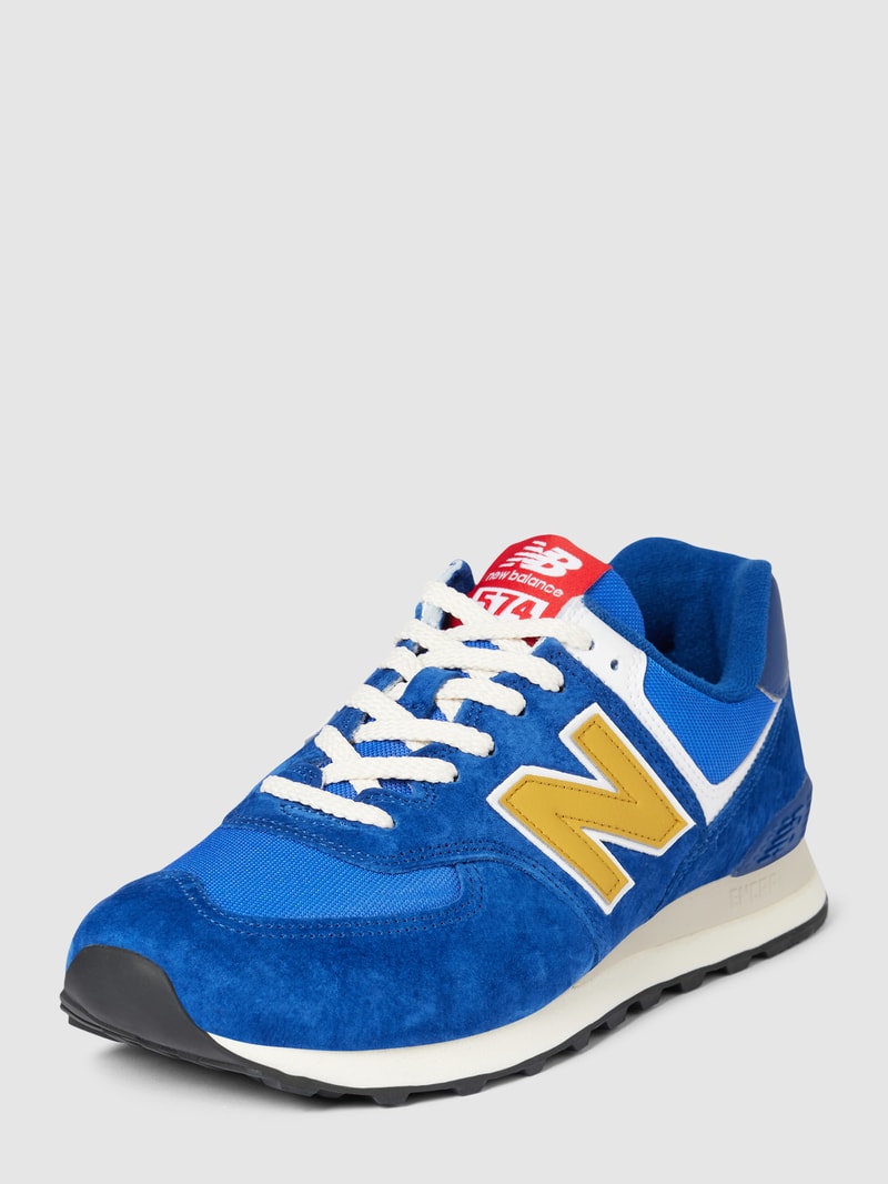 Sneaker mit Label-Print Modell 'CHUNKY' in blau