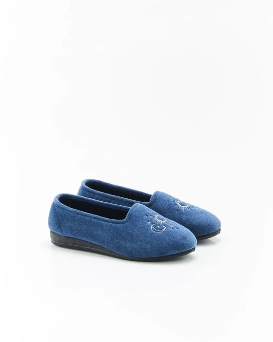 Ballerines d'intérieur brodées Thermolactyl