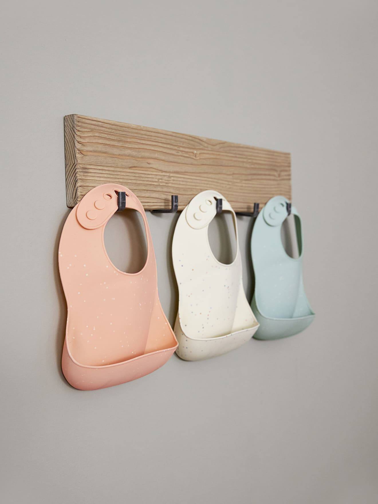 Lässig 2er-Pack Baby Lätzchen mit Auffangschale LÄSSIG, Silikon - blau