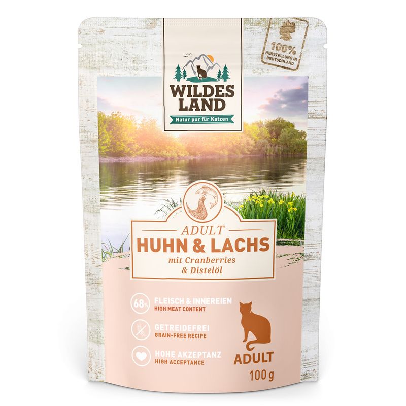Probierpaket Wildes Land Cat 8 x 100 g zu TOP-Preisen | bitiba %