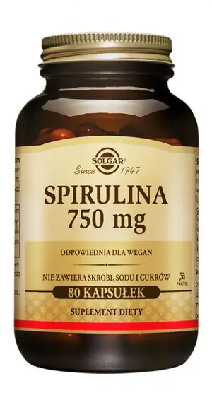 Solgar Spirulina 750 mg kapsule