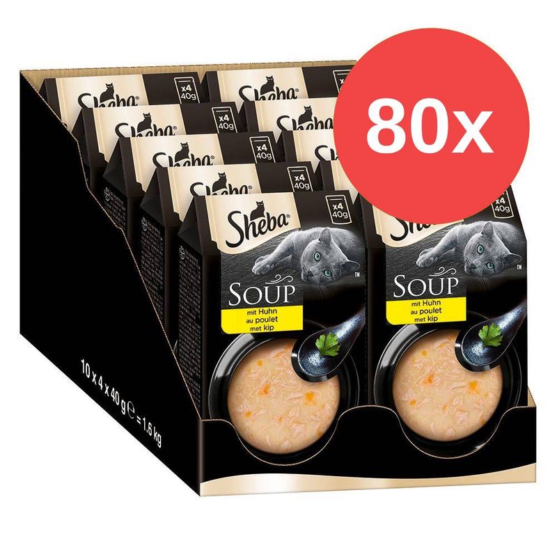 Sparpaket Sheba Classic Soup Frischebeutel 80 x 40 g | bitiba %