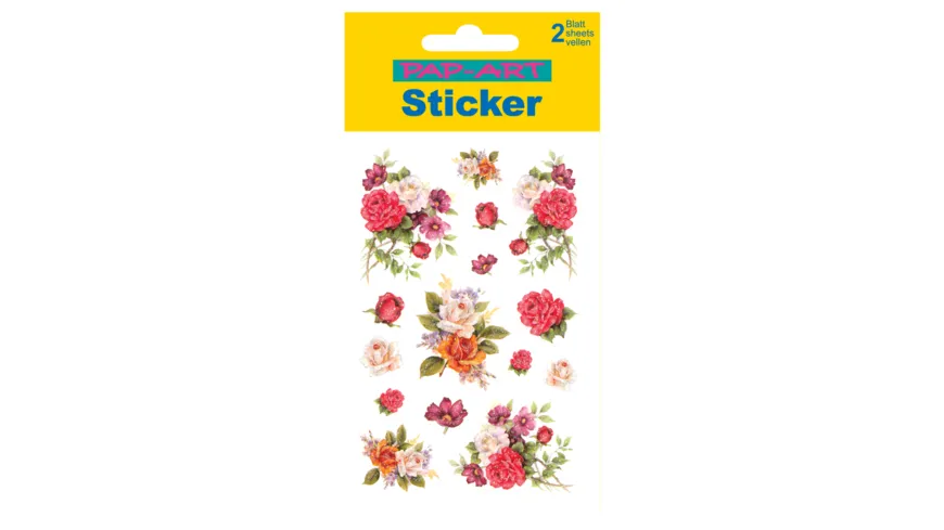 PAP-ART Sticker Glitter Röschen