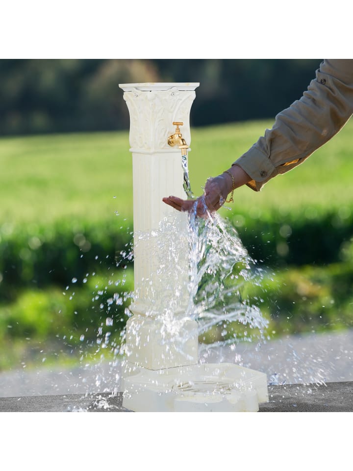 relaxdays Standbrunnen in Weiß - (B)47 x (H)93 x (T)38 cm günstig kaufen onesize