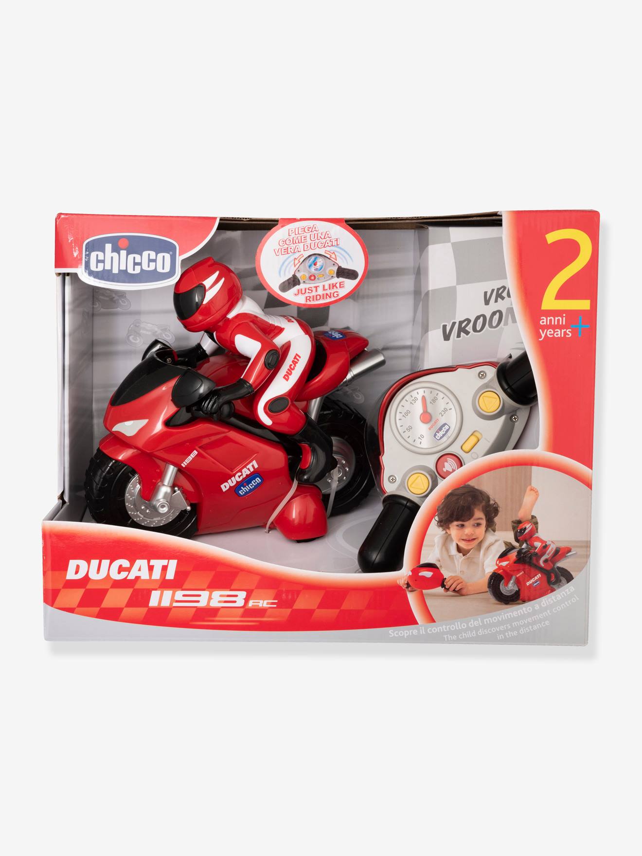 Moto Ducati 1198 Chicco rouge