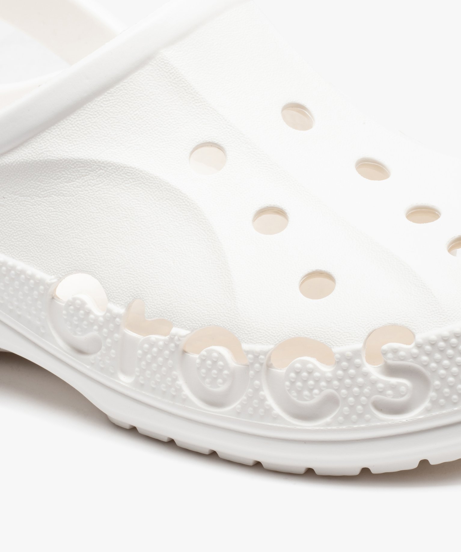 Sabots souples homme unis perforés - Crocs blanc | GEMO