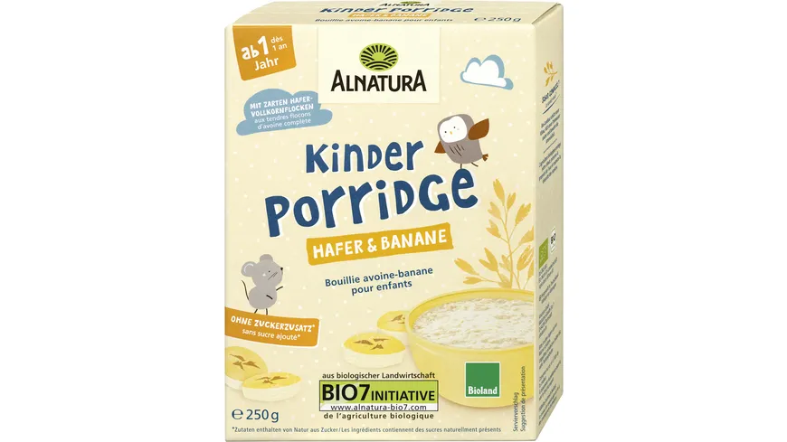 Alnatura Bioland-Kinder Porridge Hafer-Banane (Baby) 250 g