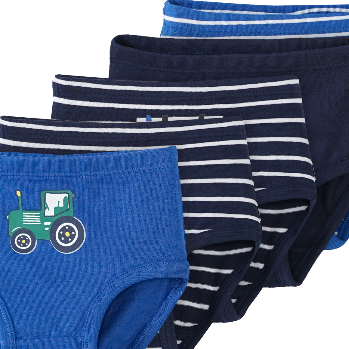 5 Baby Slips in verschiedenen Dessins
