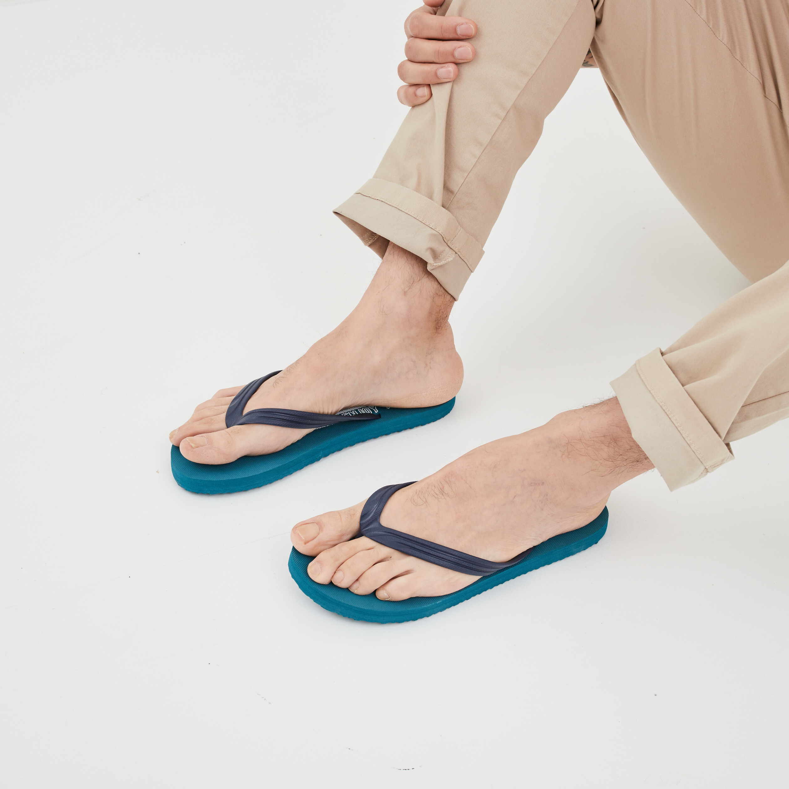 Tongs Wamea Beach bleu turquoise homme | La Halle