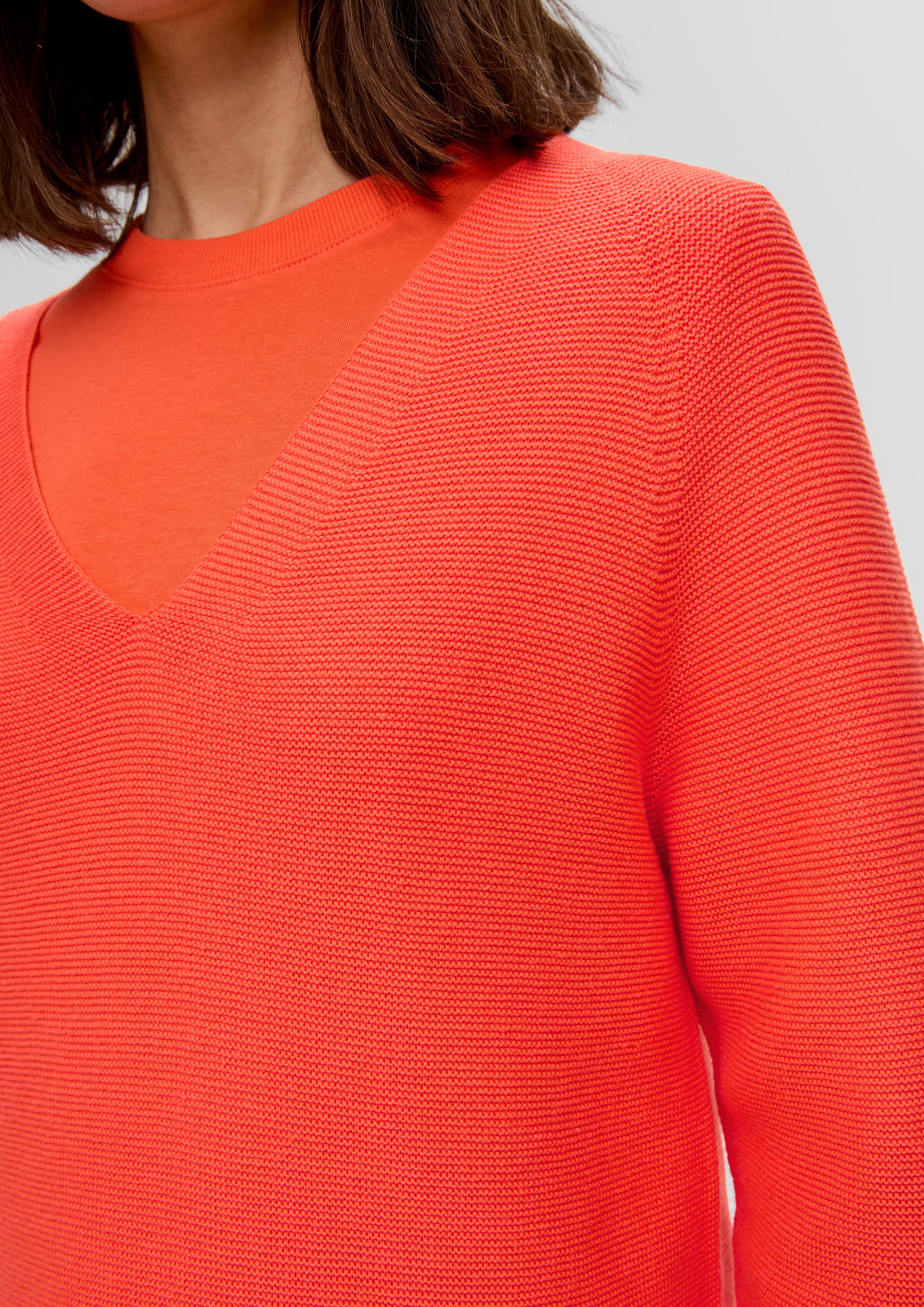 Strickpullover mit V-Ausschnitt  2144153-2590