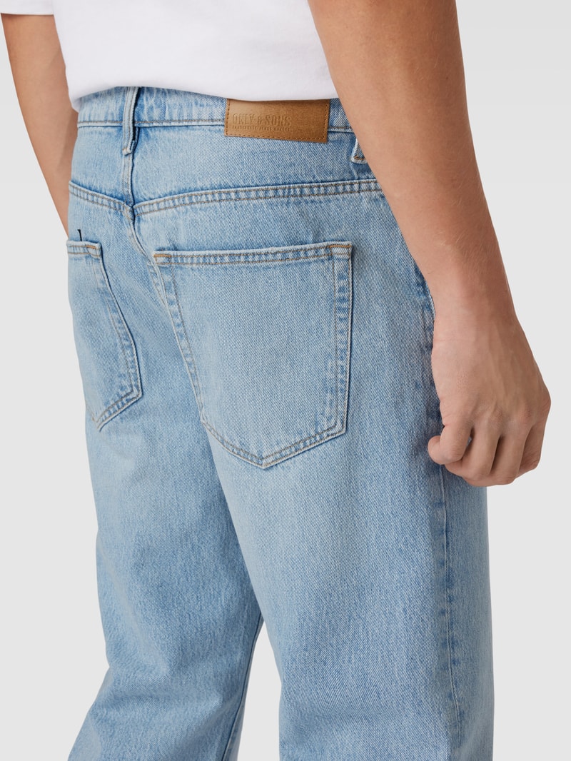 Bootcut Jeans im 5-Pocket-Design Modell 'EDGE' in jeans