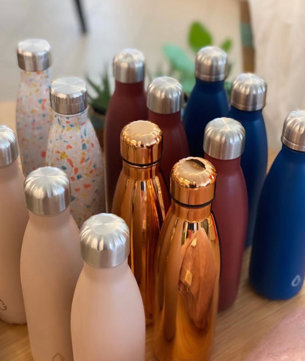 Wattamula Design Öko Edelstahl Rose Gold 500-ml-Wasserflasche