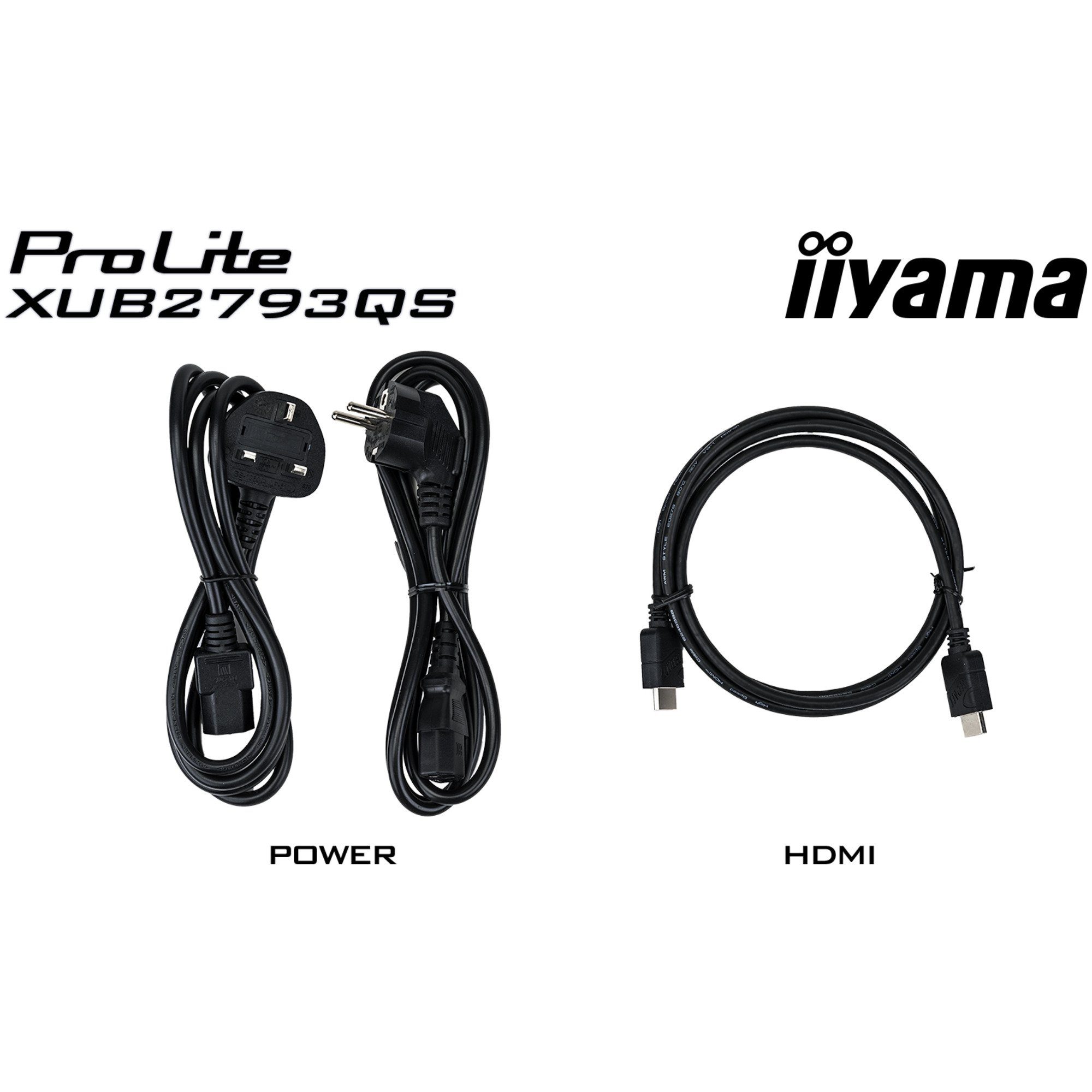 Iiyama iiyama ProLite XUB2793QS-B1, LED-Monitor, (QHD, Gaming-Monitor (75 Hz, LED)