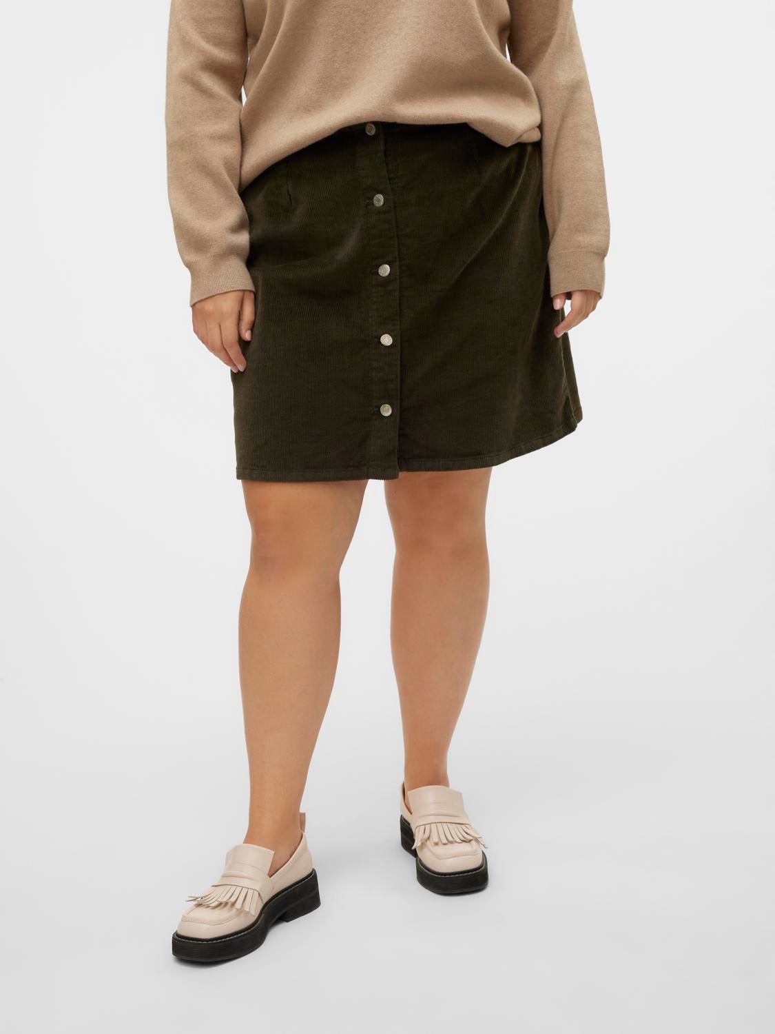 VMCETTA Hohe Taille Kurzer Rock