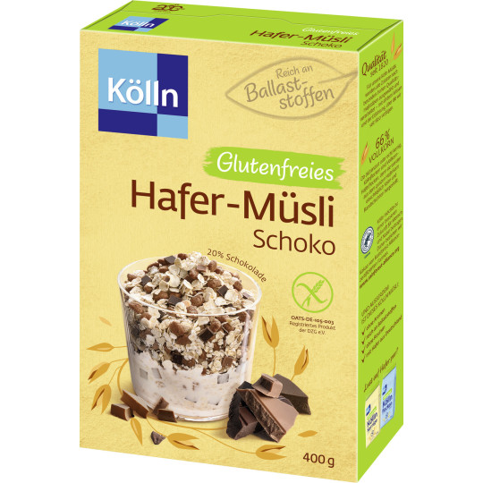 Kölln Balance Zartes Hafer-Müsli Schoko glutenfrei 400G