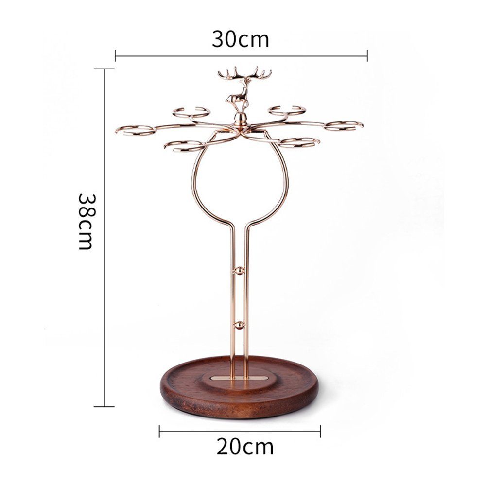 Zimtky Gläserhalter Rotweinglas Aufhänger, 39,5cm Höhe, 14,5cm Durchmesser, stilvoll