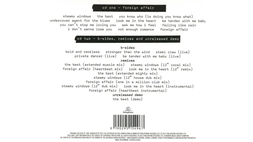 Foreign Affair (2021 Remaster) Softpak