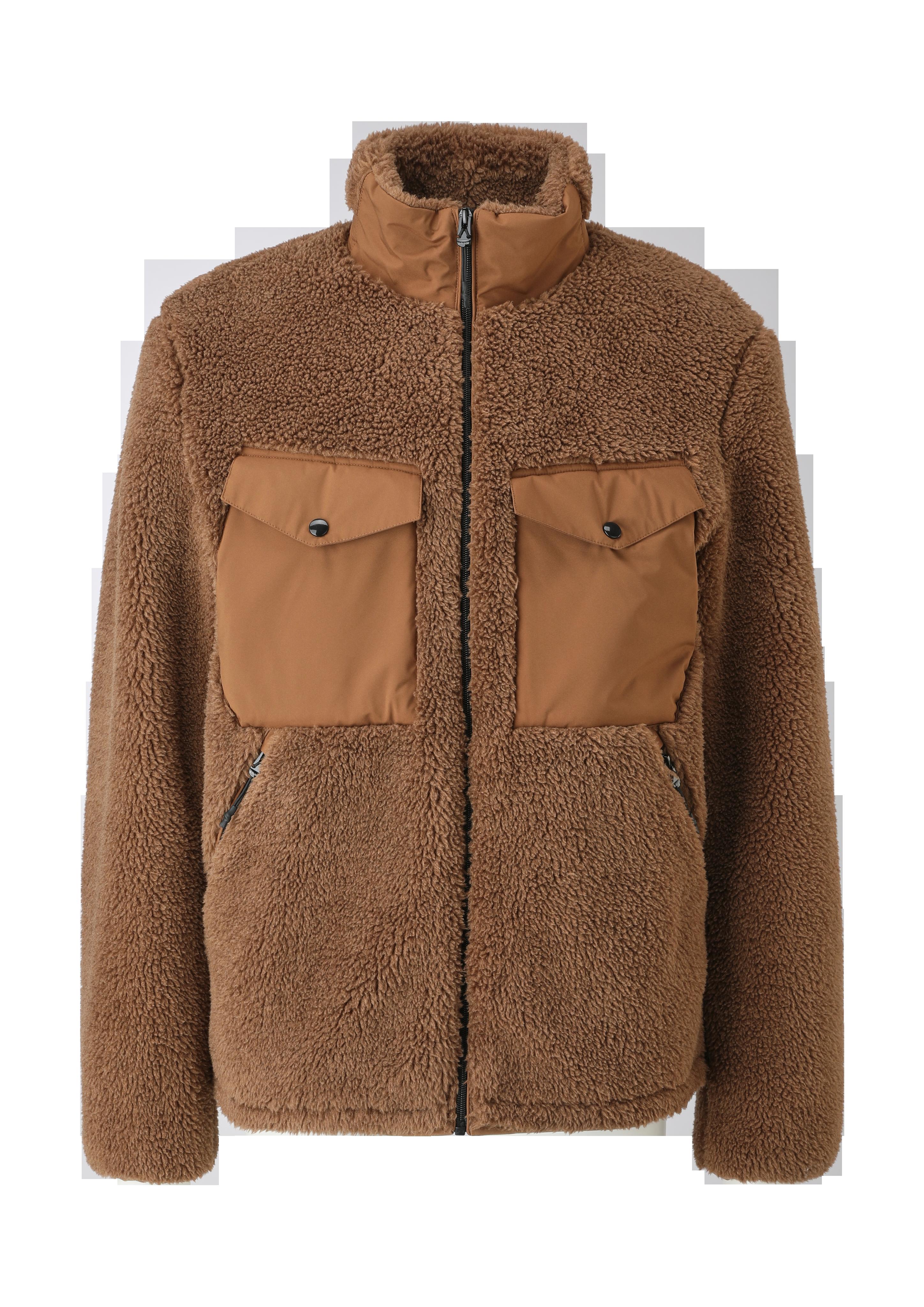 Teddy-Jacke mit Brusttaschen  2115333-8592