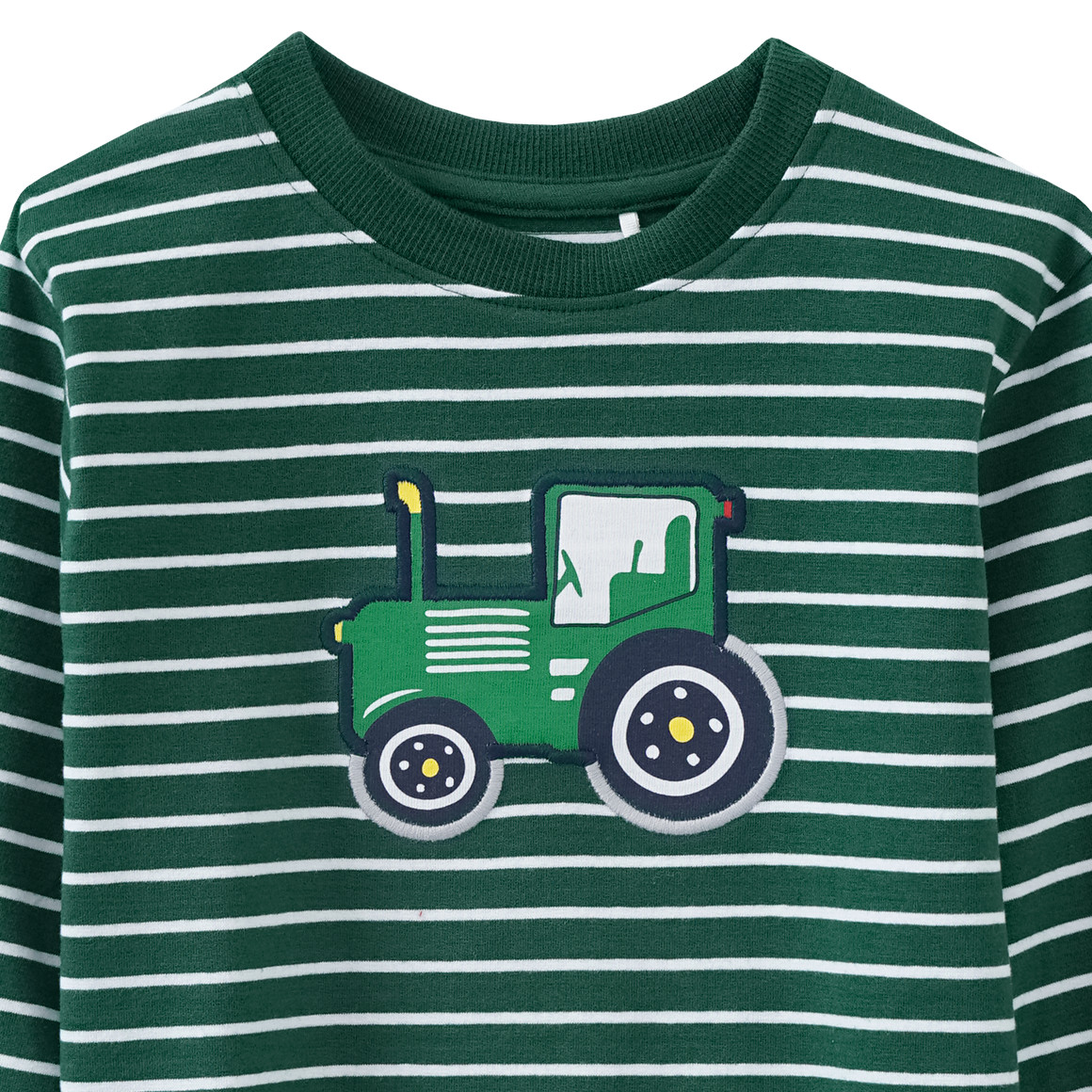 Kinder Langarmshirt mit Trecker-Applikation