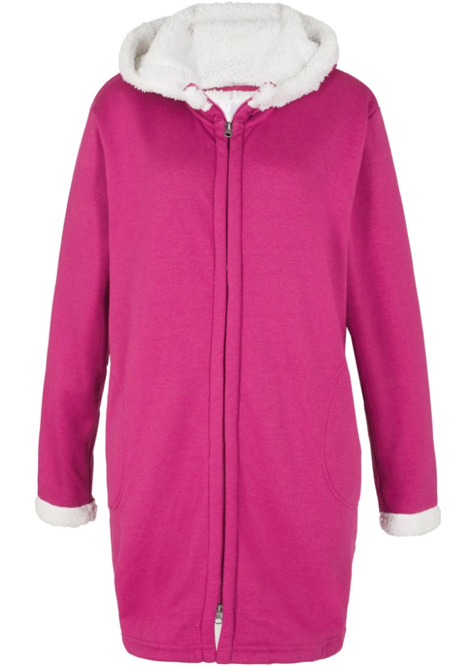Sweatjacke mit Teddyfell