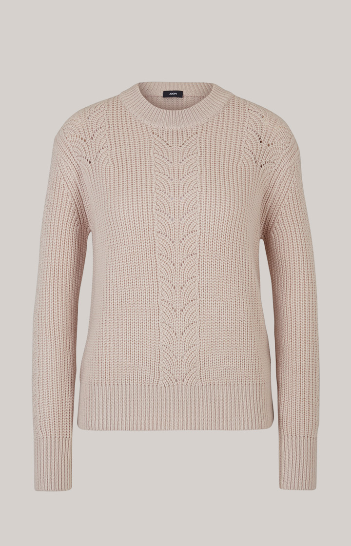 Strick-Pullover in Nude
