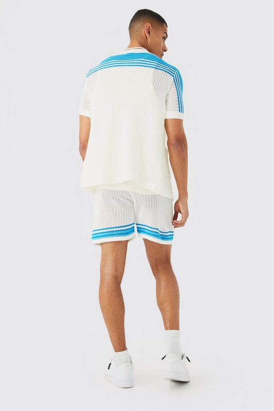 Lockere Shorts mit Naht-Detail