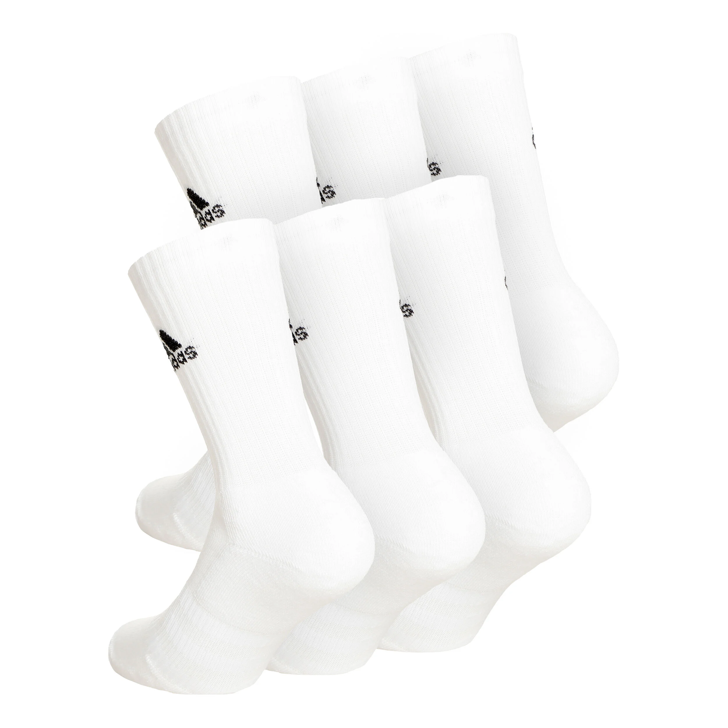 Crew Sportswear Ankle Sportsocken 6er Pack - Weiß, Schwarz