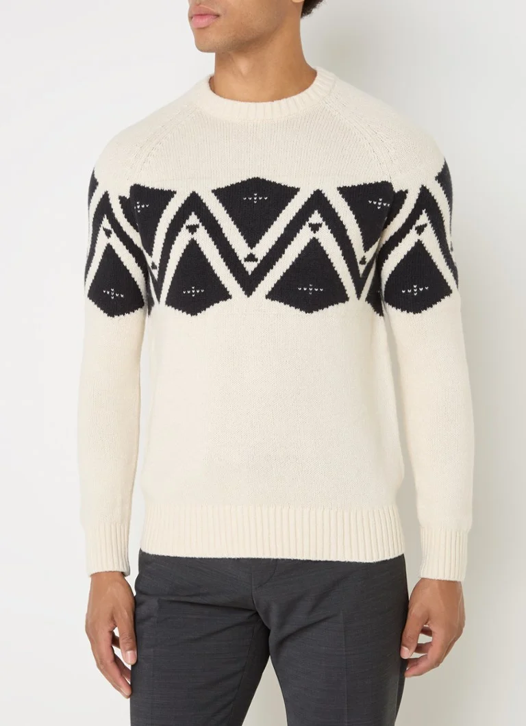 Pulover Strellson Tito din tricot fin cu model tricotat