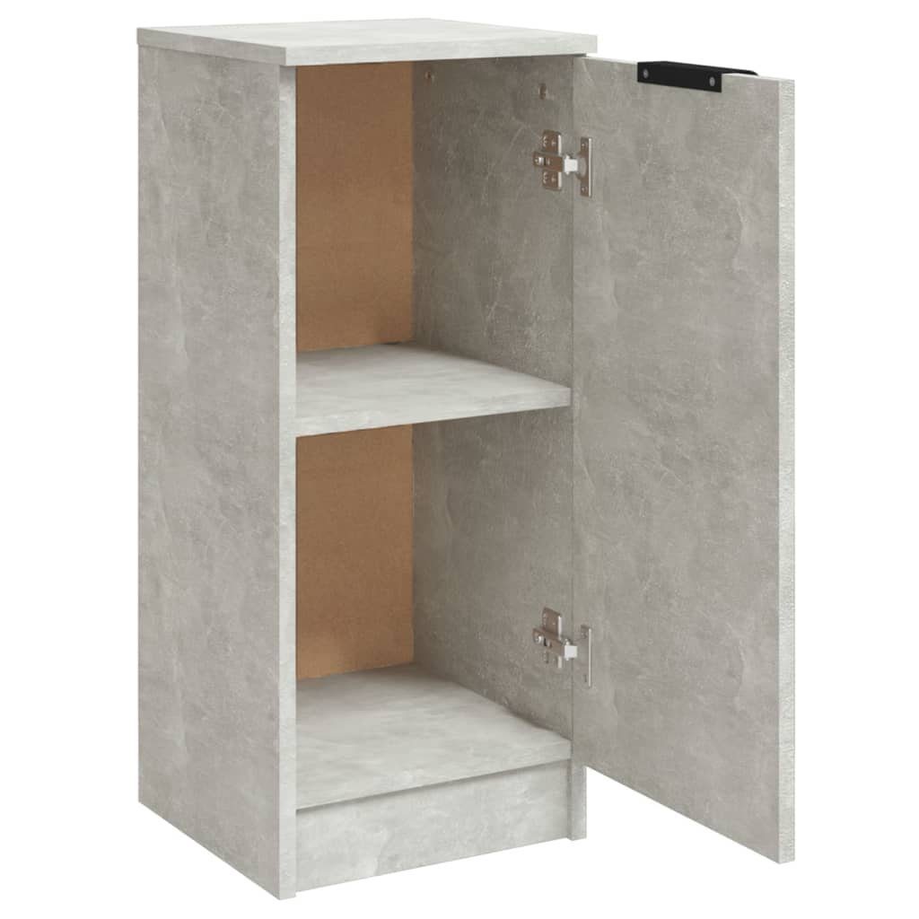 vidaXL Anrichte Sideboards 2 Stk Betongrau 30x30x70 cm Holzwerkstoff
