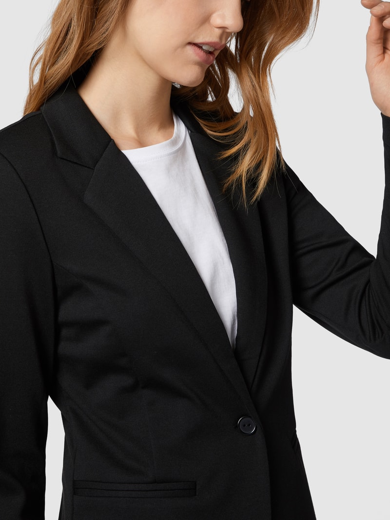 Blazer mit Reverskragen Modell 'Kate' in schwarz