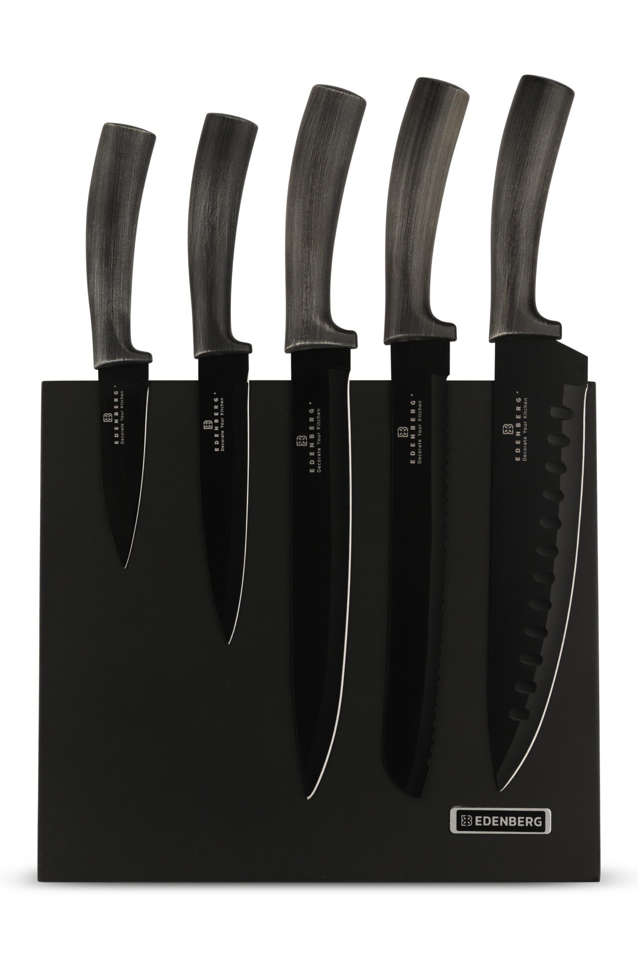 Edenberg Messer-Set Wunderschönes klassisches Messerset, Magnetblock (6-tlg., Eine ideale Geschenkidee)