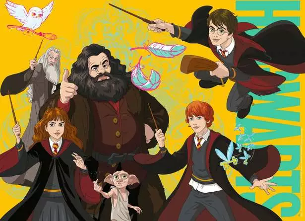 Kinderpuzzle ab 6 Jahren - Der junge Zauberer Harry Potter - 100 Teile
