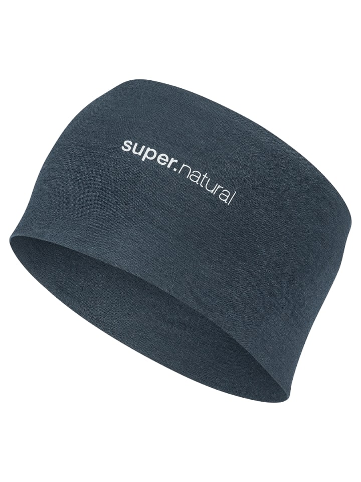 super.natural Merino Stirnband WANDERLUST HEADBAND in Blau günstig kaufen onesize