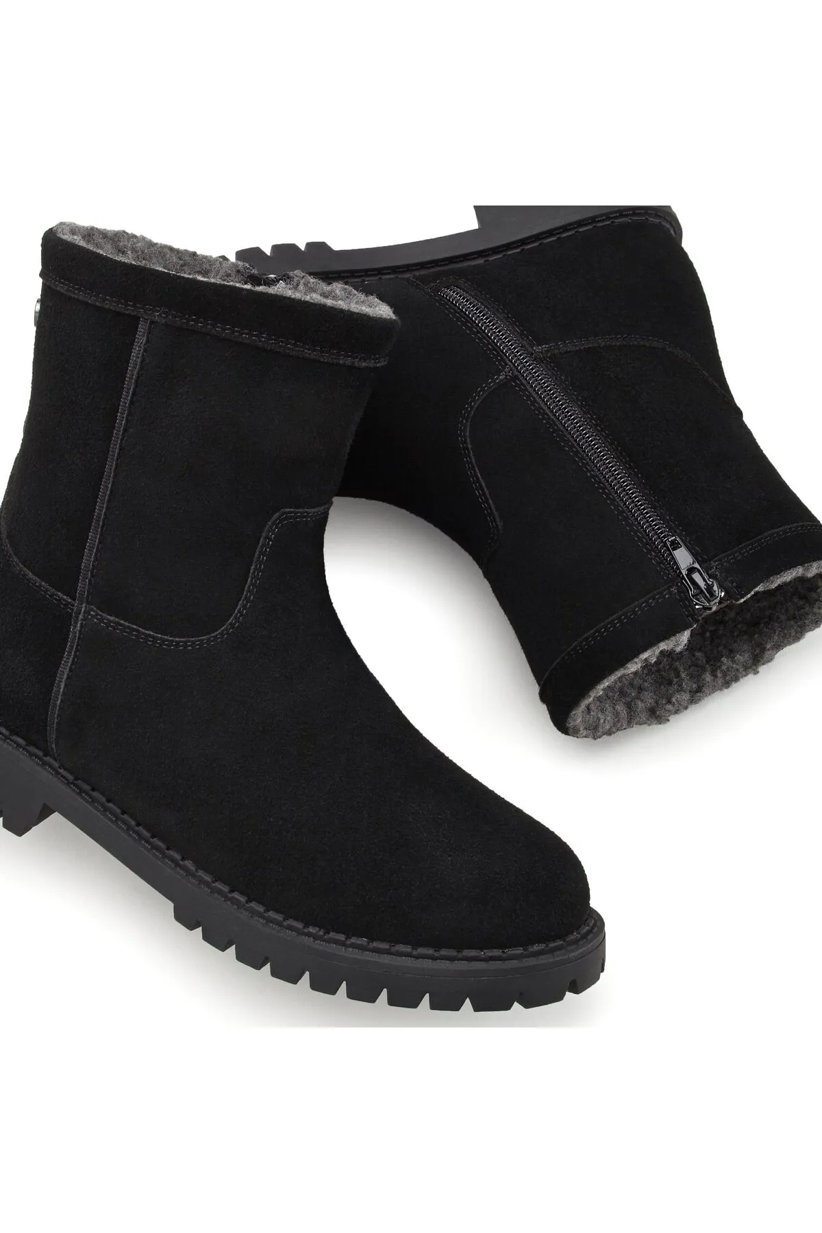 LASCANA  Stiefelette - Schwarz - Flacher Absatz