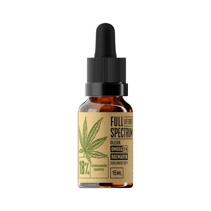 Fuldspektret CBD + CBDa hampolie 18% 15 ml