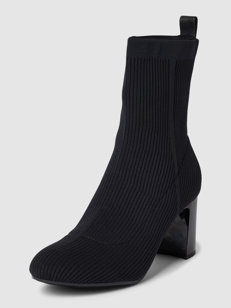 Sock Boots mit Logo-Detail Modell 'FEMININE ESSENTIAL' in schwarz